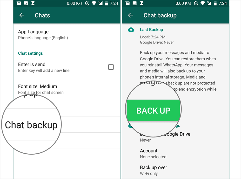 Veja mensagens excluídas no WhatsApp usando o Google Drive