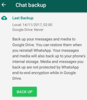 Recover Deleted WhatsApp Media from iPhone through Utilizing WhatsApp Back-up Feature