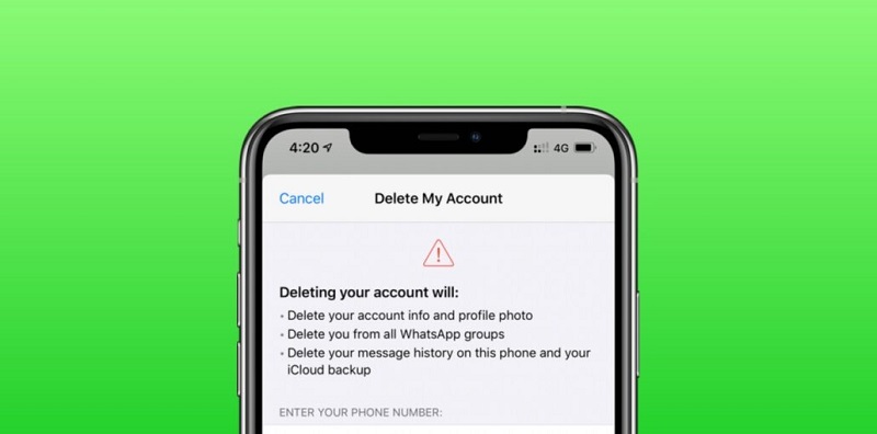 Delete WhatsApp Account