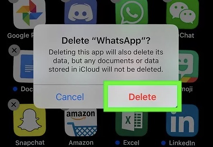 Uninstall WhatsApp