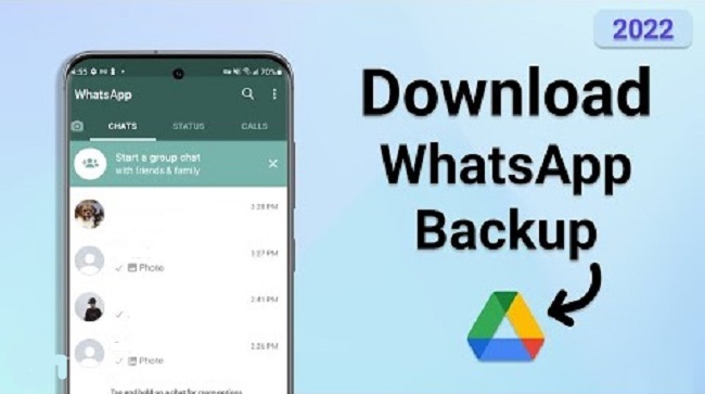 Como baixar o backup do WhatsApp do Google Drive