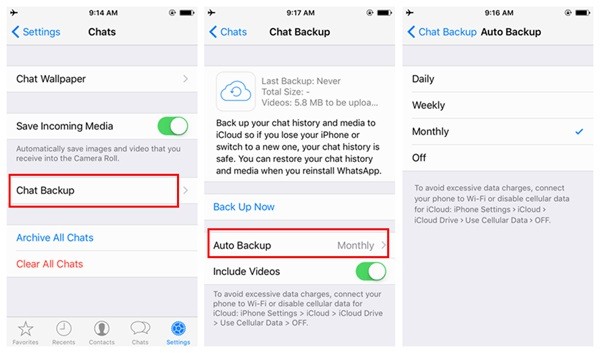 메시징 앱의 백업을 사용하여 삭제된 iPhone 메시지 읽기