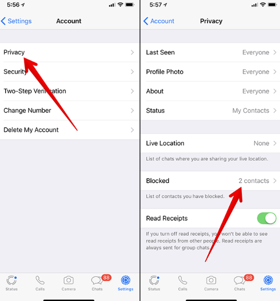 Delete WhatsApp Contacts from iPhone Using iPhone