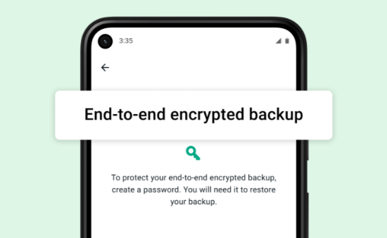 End-to-end krypterad backup Whatsapp-data