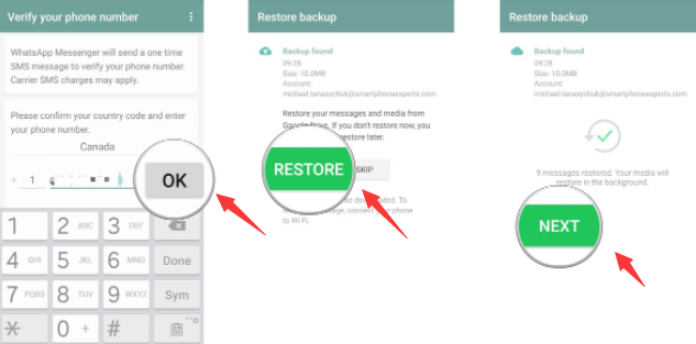 Restore A WhatsApp Backup