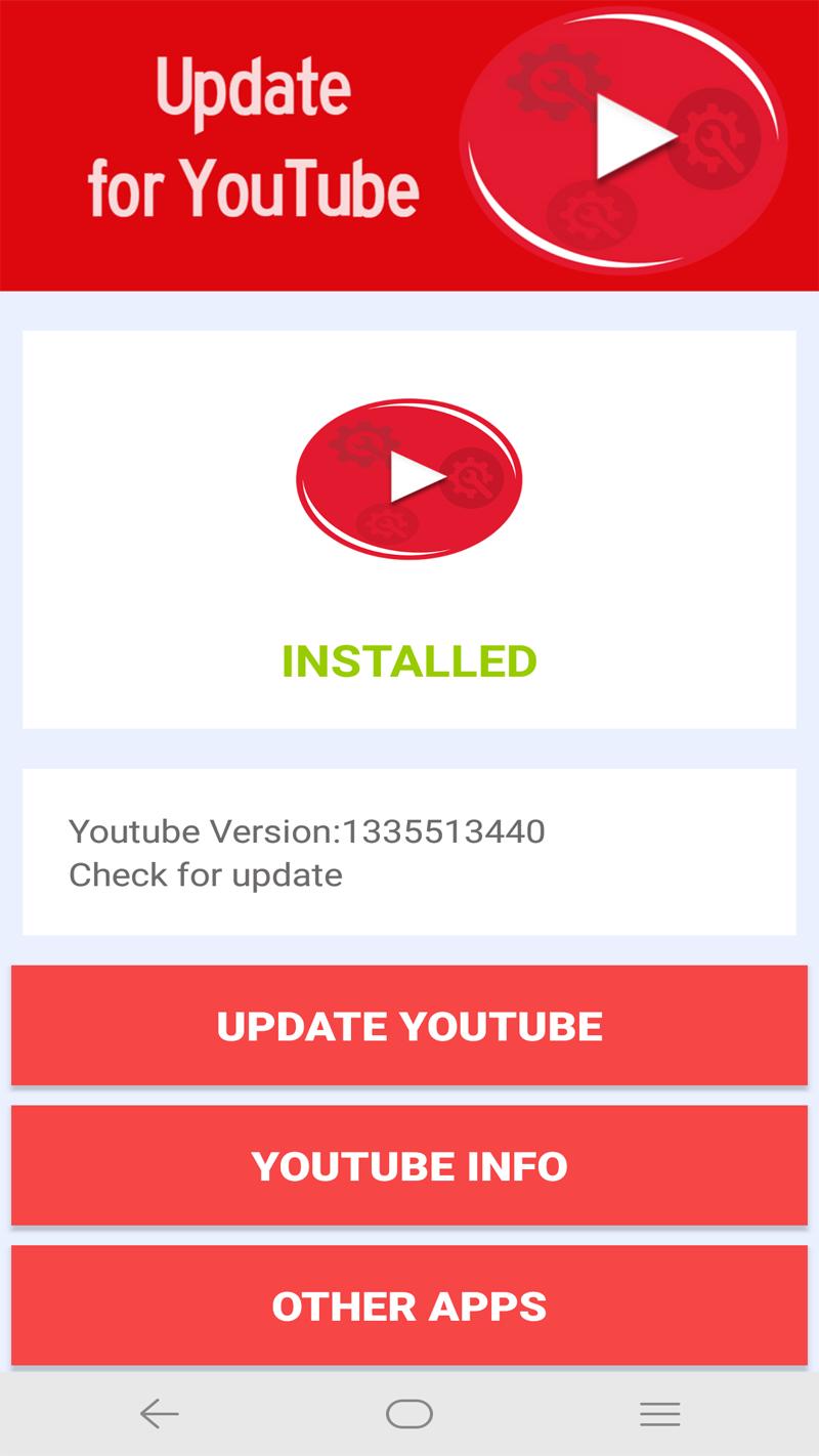 Uppdatera YouTube-appen för att lösa YouTube Only Audio No Video
