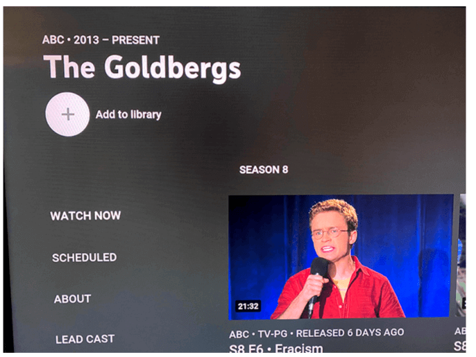 Spela in program på YouTube TV med webbläsare